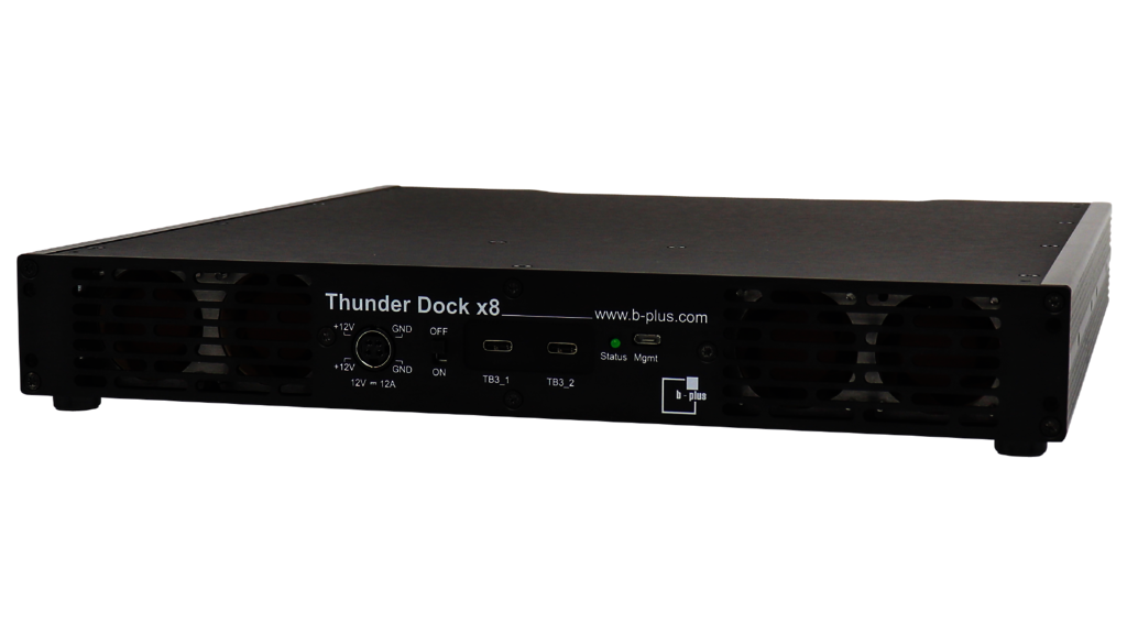 Back View Docking Station Thunder Dock x8