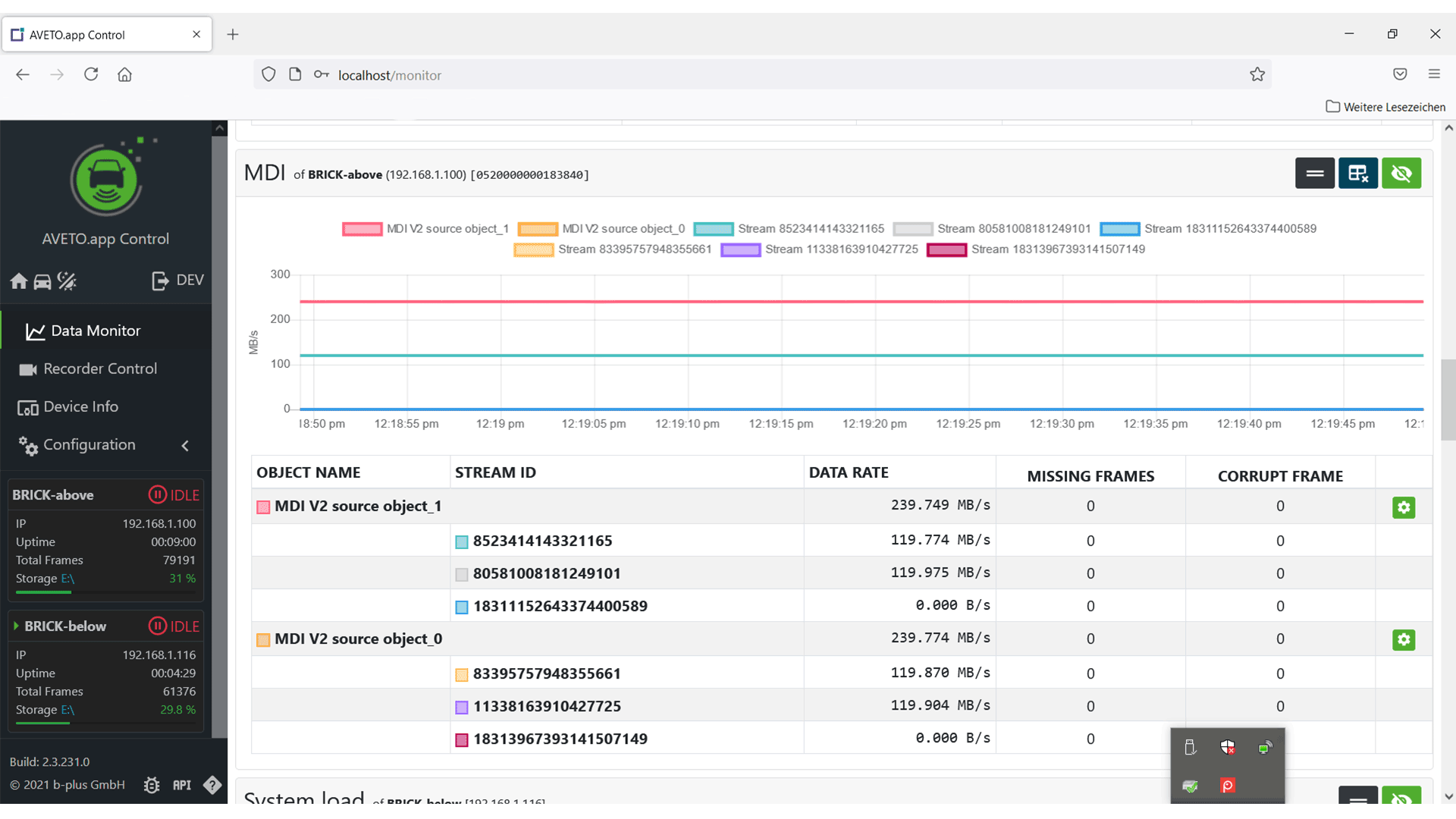 Softwarekomponente AVETO.app Recorder